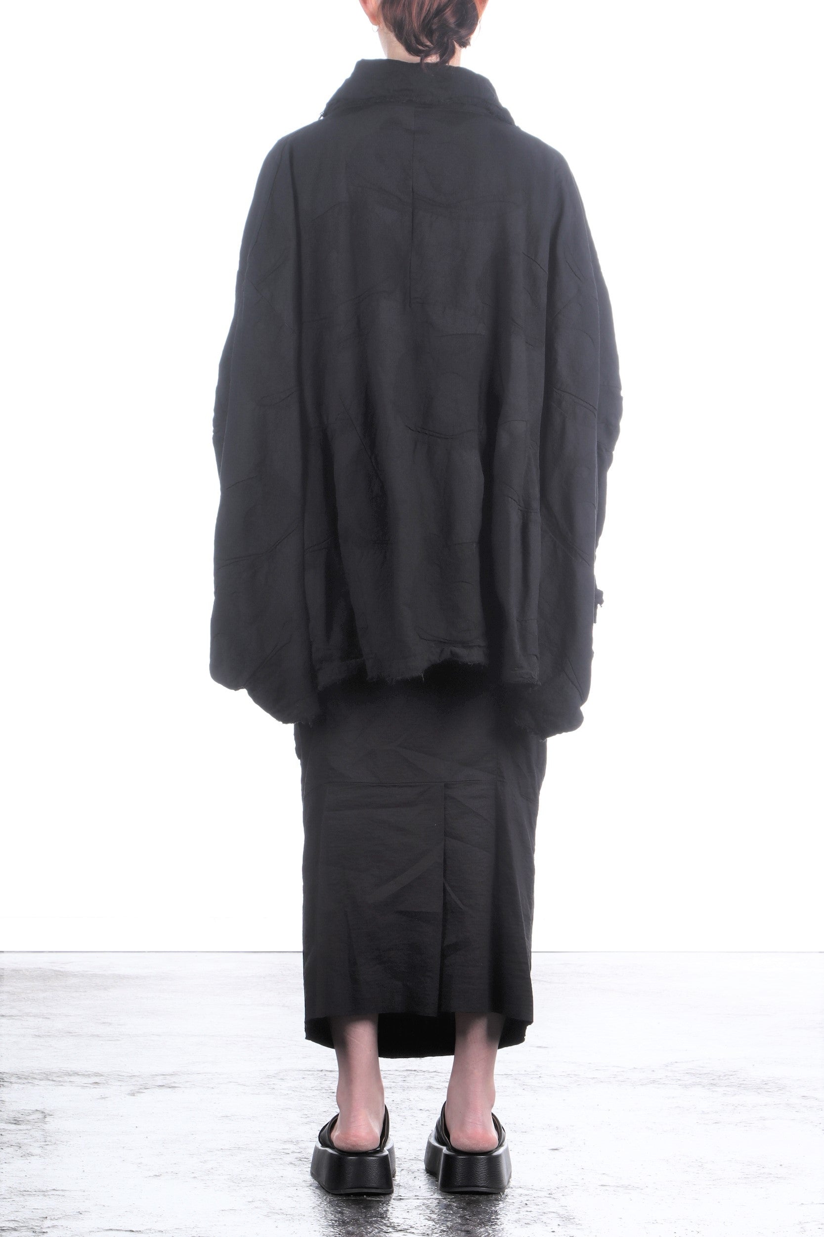 Rundholz Damen Jacke Oversize schwarz