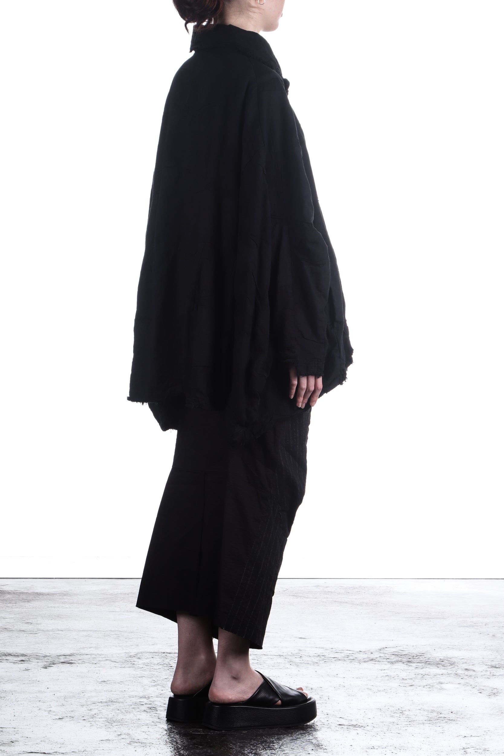 Rundholz Damen Jacke Oversize schwarz