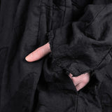 Rundholz Damen Jacke Oversize schwarz