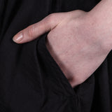 Rundholz Damen Stretchkleid mit Ballonrock schwarz