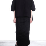 Rundholz Damen Bluse Baumwolle oversized schwarz