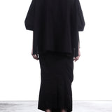 Rundholz Damen Bluse Baumwolle oversized schwarz