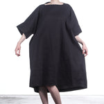 Rundholz Damen Strechkleid One Size schwarz