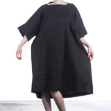 Rundholz Damen Strechkleid One Size schwarz