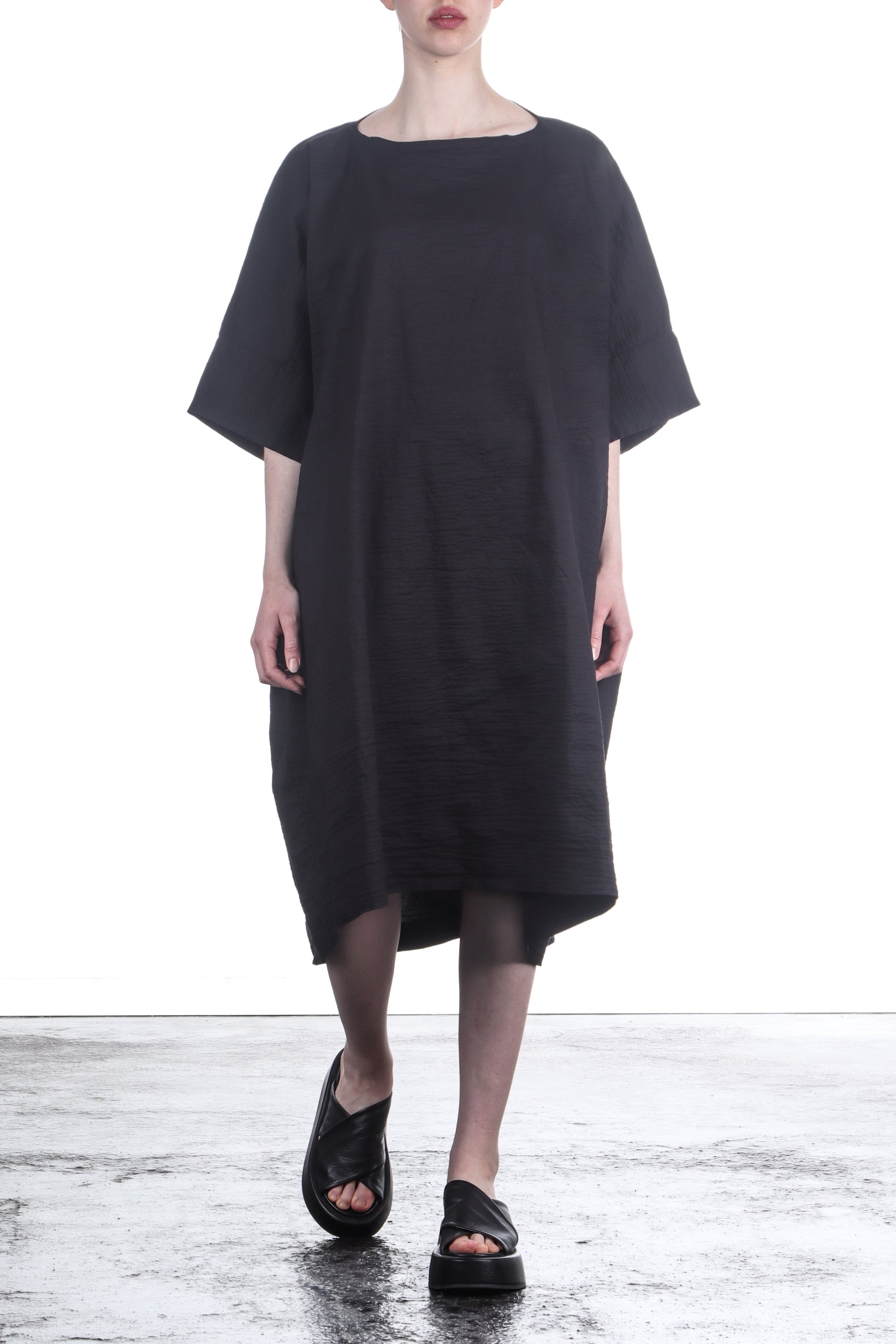 Rundholz Damen Strechkleid One Size schwarz