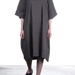 Rundholz Damen Strechkleid One Size ash grau