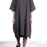 Rundholz Damen Strechkleid One Size ash grau