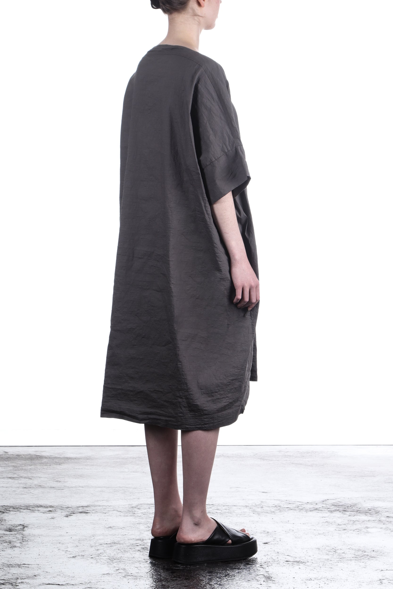 Rundholz Damen Strechkleid One Size ash grau