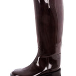 Ann Demeulemeester Damen Lackleders Stiefel bordeaux