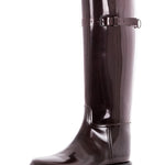 Ann Demeulemeester Damen Lackleders Stiefel bordeaux