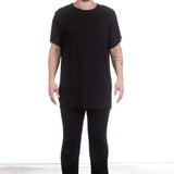 Alexej Ballach Unisex Longshirt asymmetrisch schwarz