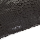 Lonnet Pythonleder Mütze Beanie schwarz 