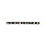 Manieri Lederarmband mit Nieten und Steinen schwarz 