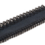 Riccardo Forconi Wende Lederarmband mit Kette blau 