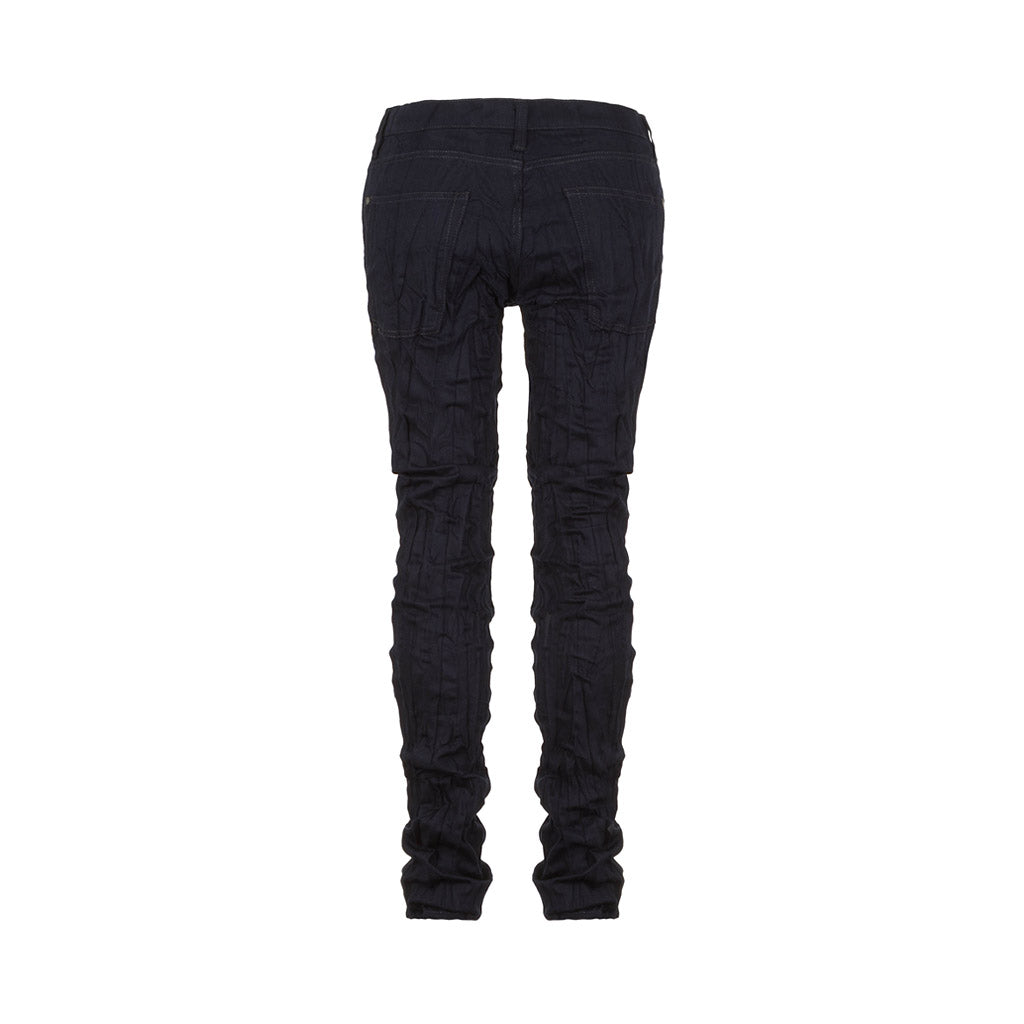ISSEY MIYAKE Jeans Crashed Look blau