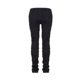 ISSEY MIYAKE Jeans Crashed Look blau
