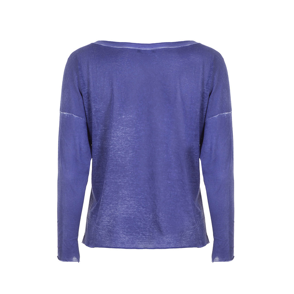 AVANT TOI Damen Baumwoll Shirt blau 
