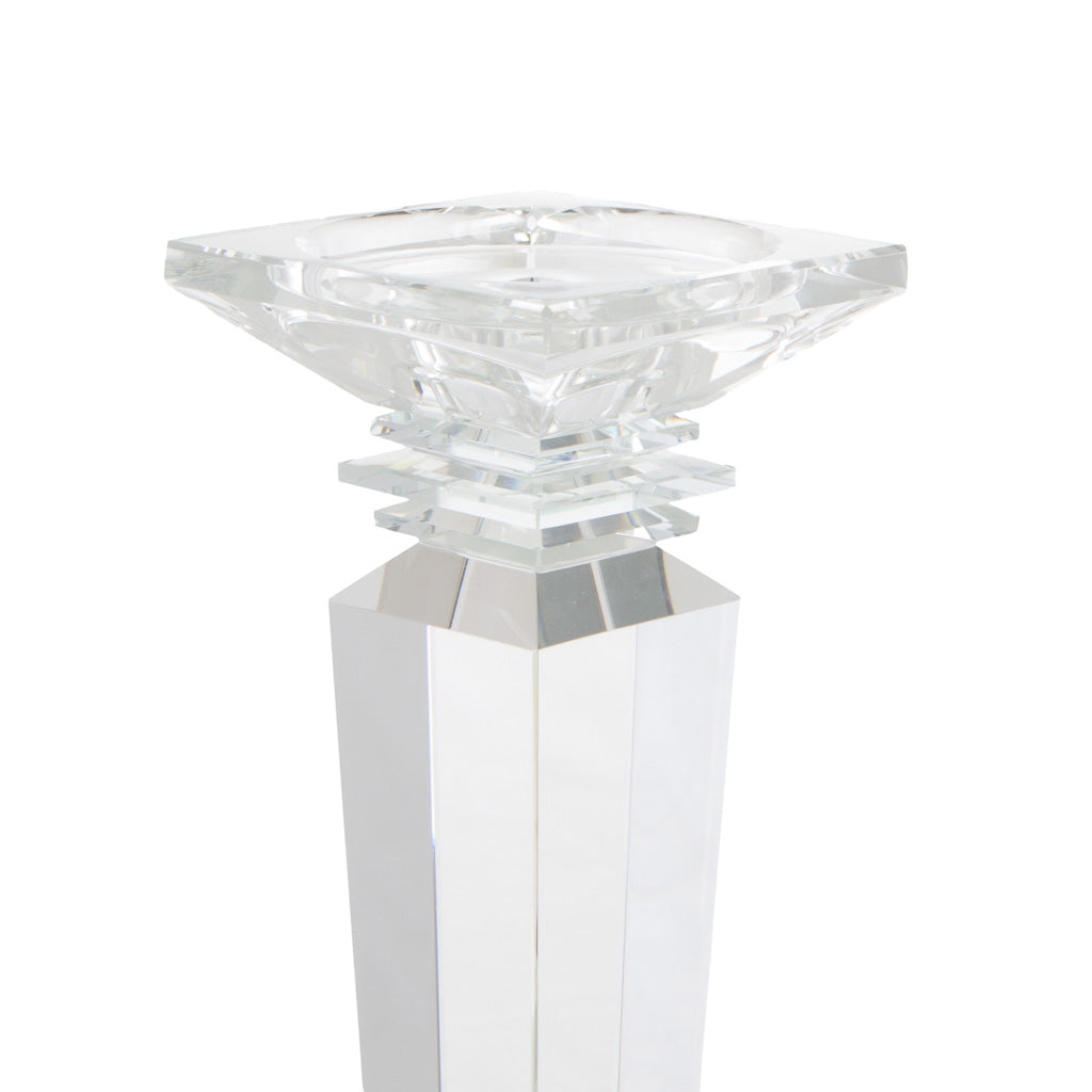 Cor Mulder Kerzenleuchter 51 cm aus Kristallglas transparent