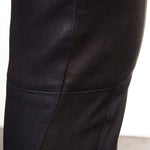 NOVE Damen Lammnappa Lederleggings dunkelblau