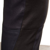 NOVE Damen Lammnappa Lederleggings dunkelblau