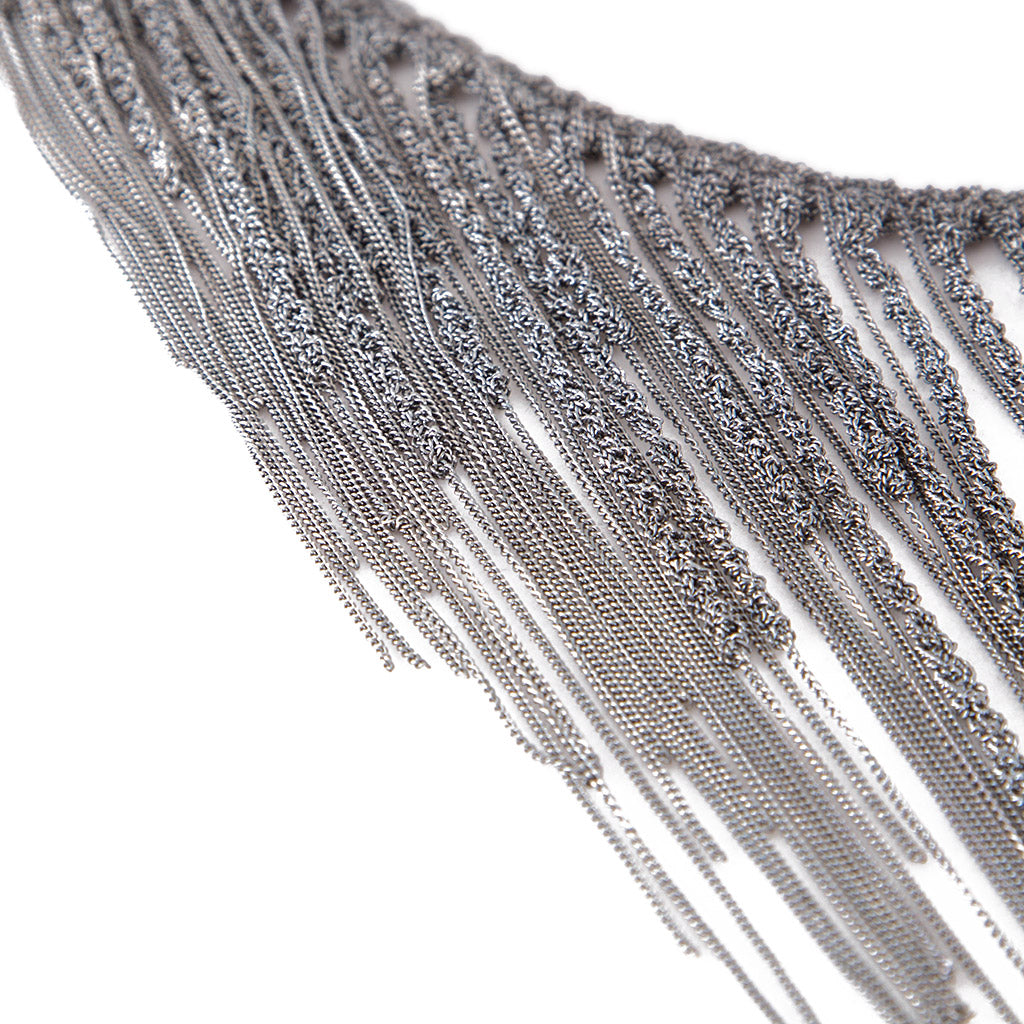 GOTI Silberkette CN012 TRICOT silber