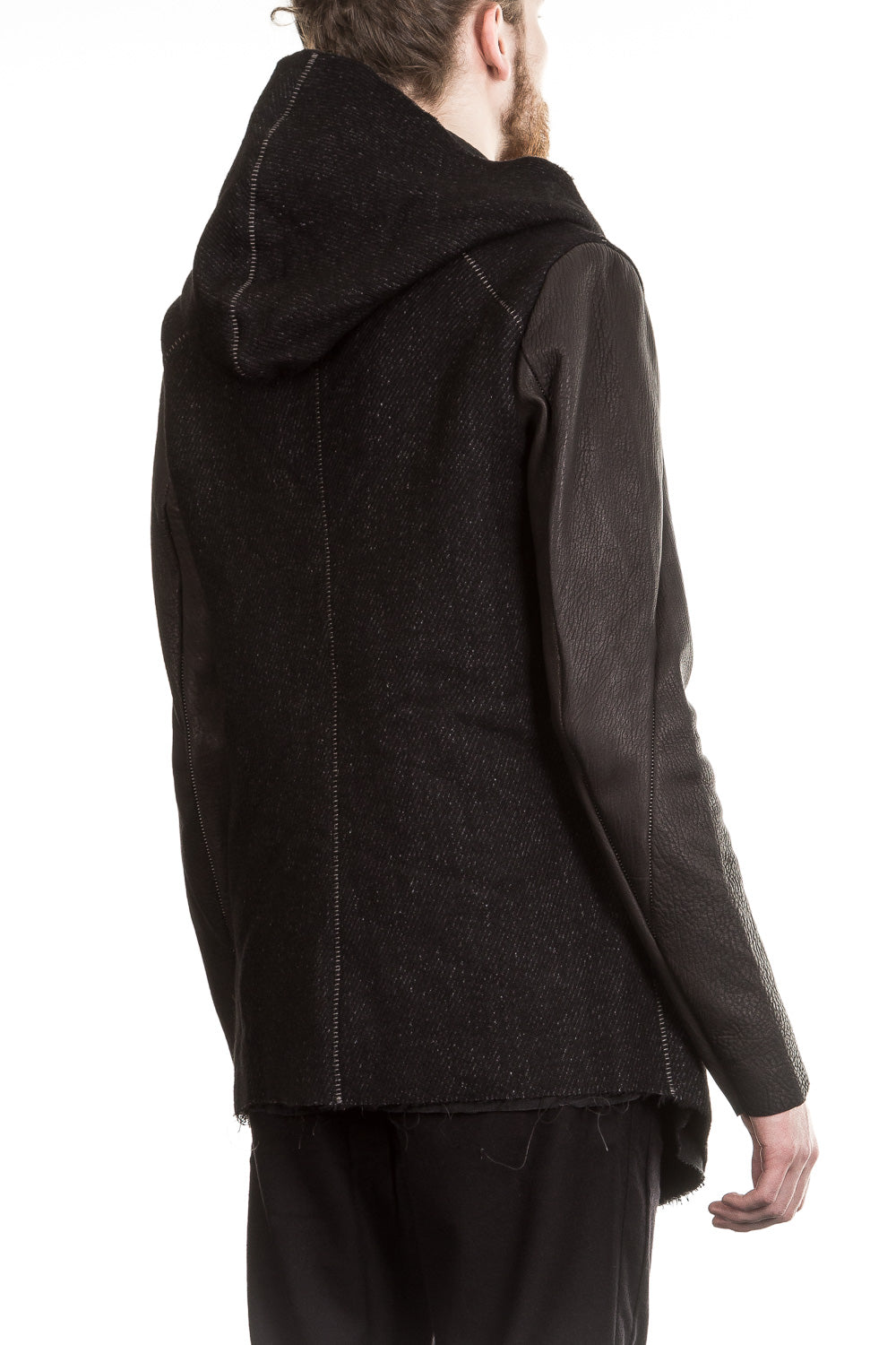 10sei0otto Herren Jacke mit Kapuze schwarz