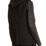 10sei0otto Herren Jacke mit Kapuze schwarz