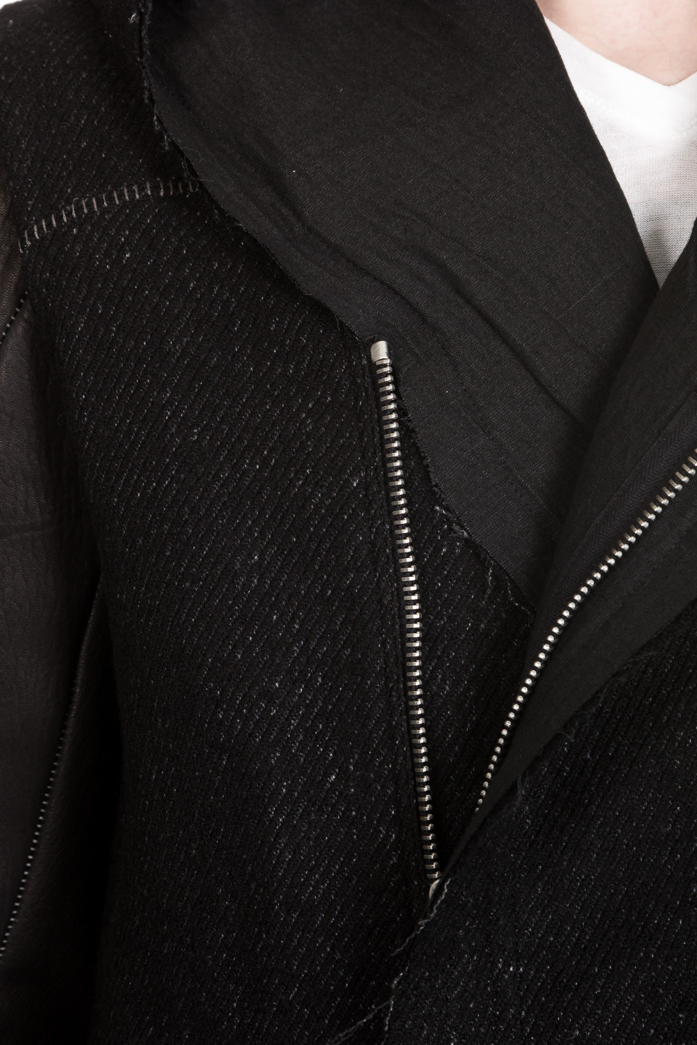 10sei0otto Herren Jacke mit Kapuze schwarz