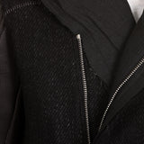 10sei0otto Herren Jacke mit Kapuze schwarz