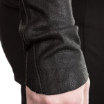 10sei0otto Damen Lederjacke V-Neck schwarz