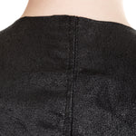 10sei0otto Damen Lederjacke V-Neck schwarz