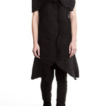 10sei0otto Damen Lederweste Avantgarde schwarz
