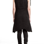 10sei0otto Damen Lederweste Avantgarde schwarz