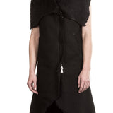 10sei0otto Damen Lederweste Avantgarde schwarz