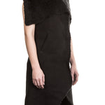 10sei0otto Damen Lederweste Avantgarde schwarz