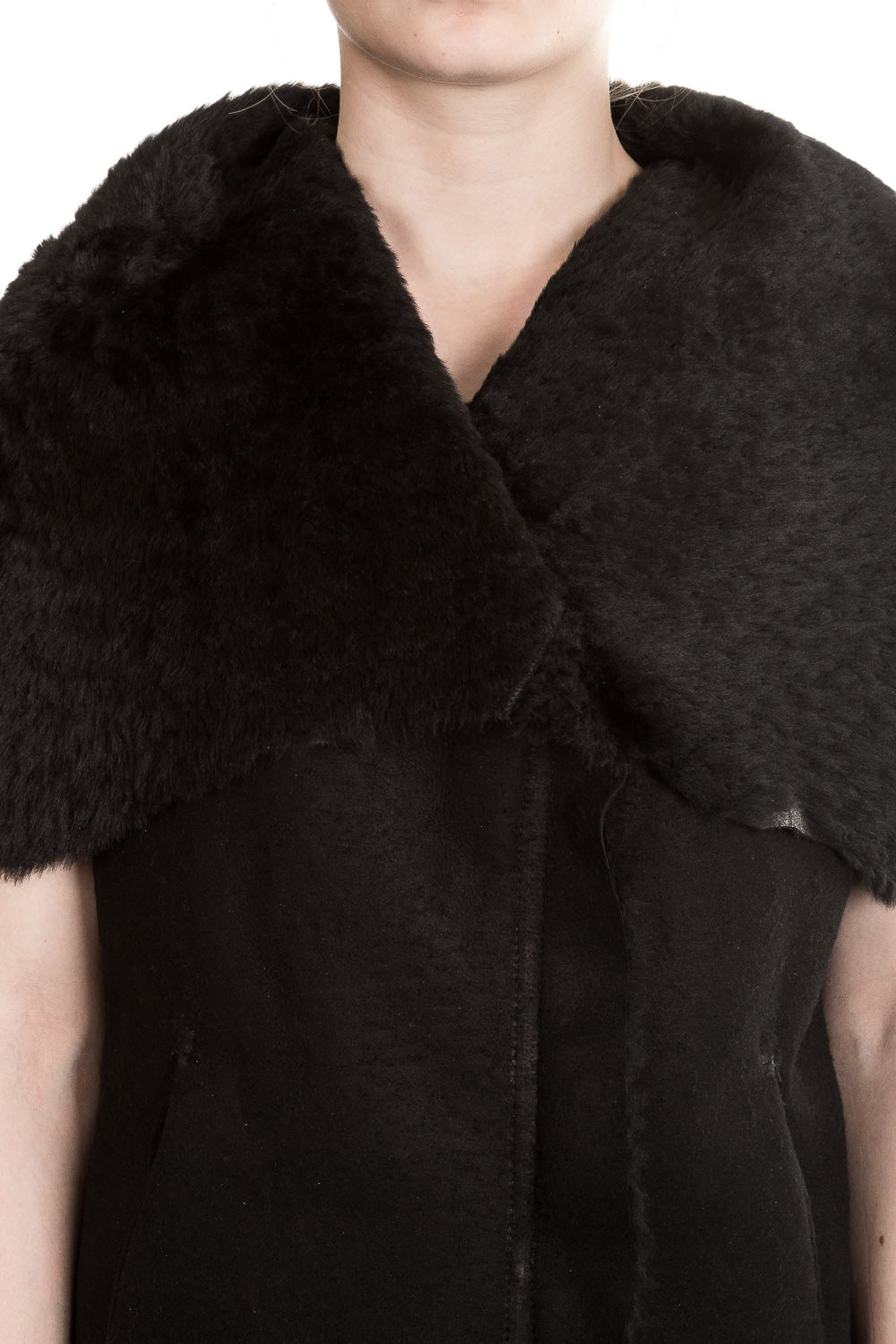 10sei0otto Damen Lederweste Avantgarde schwarz