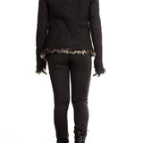 10sei0otto Damen Lammfelljacke Avantgarde schwarz