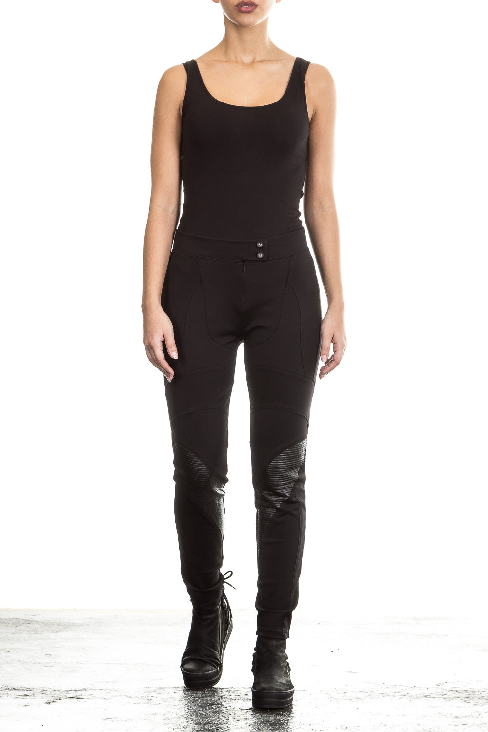 Pierre Balmain Damen Stretch Hose schwarz