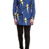 ISSEY MIYAKE Herren Hemd blau