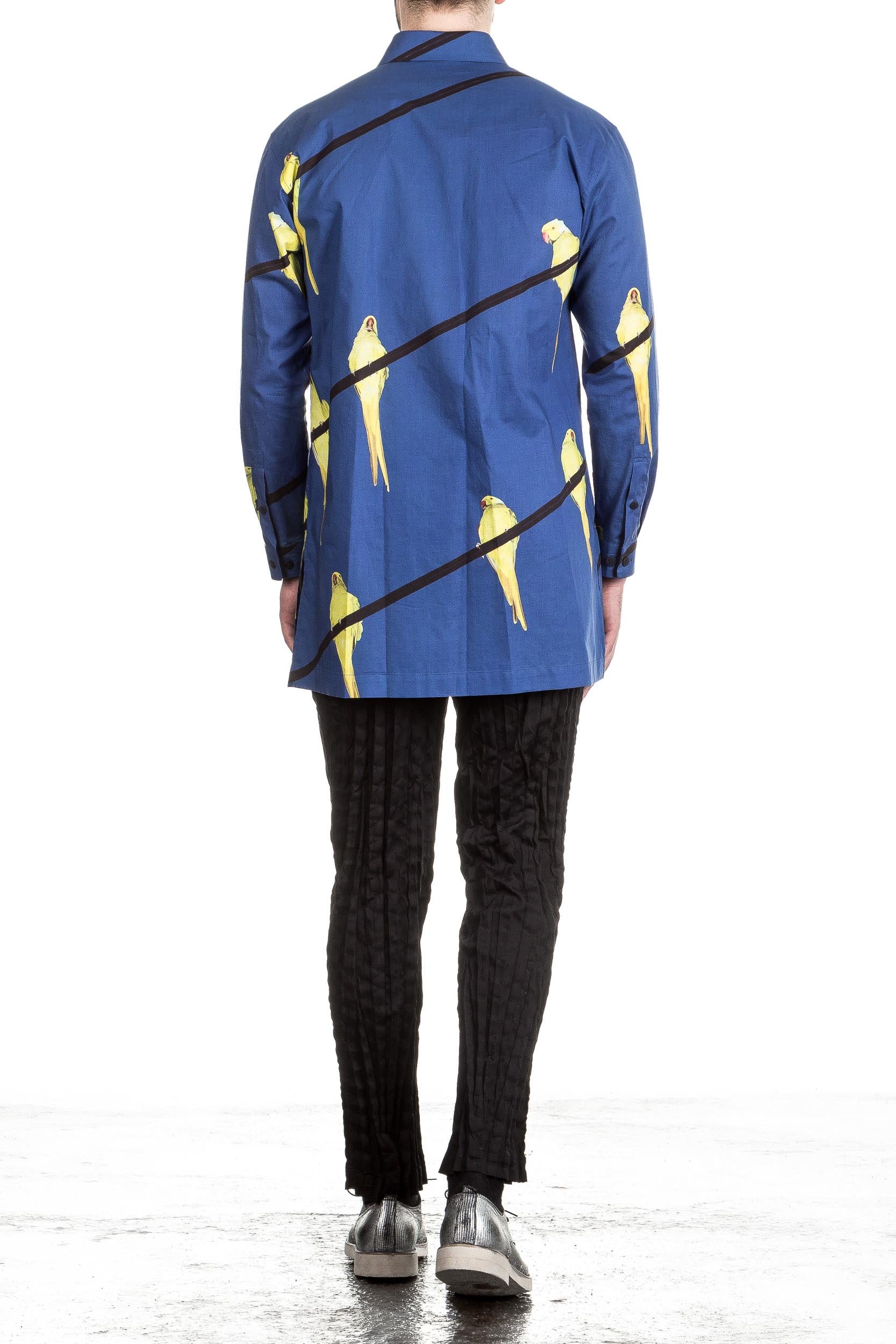 ISSEY MIYAKE Herren Hemd blau