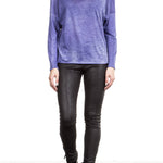 AVANT TOI Damen Baumwoll Shirt blau 