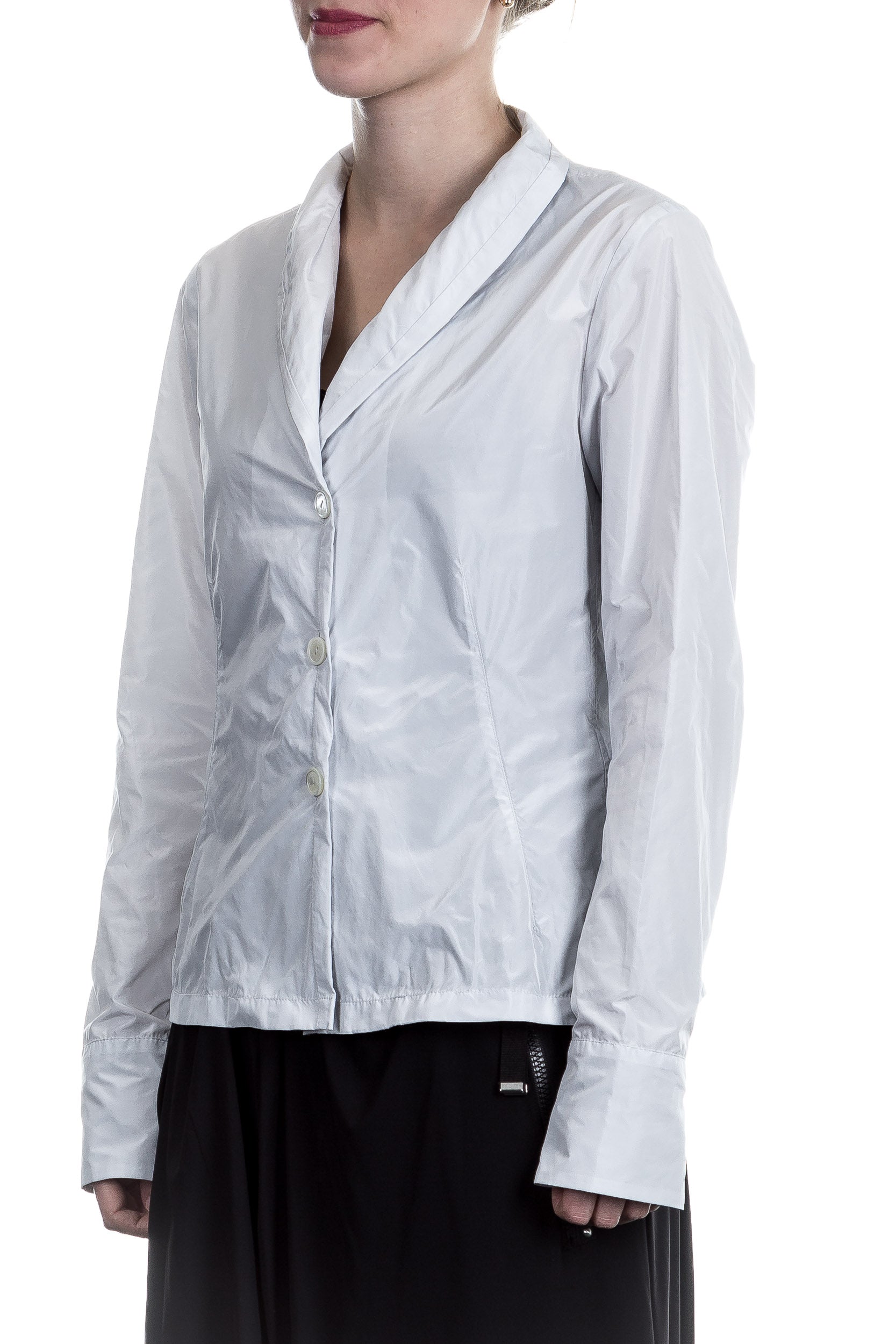Katharina Hovman Damen Bluse hellgrau