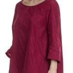 Katharina Hovman Damen Taft Bluse fuchsia