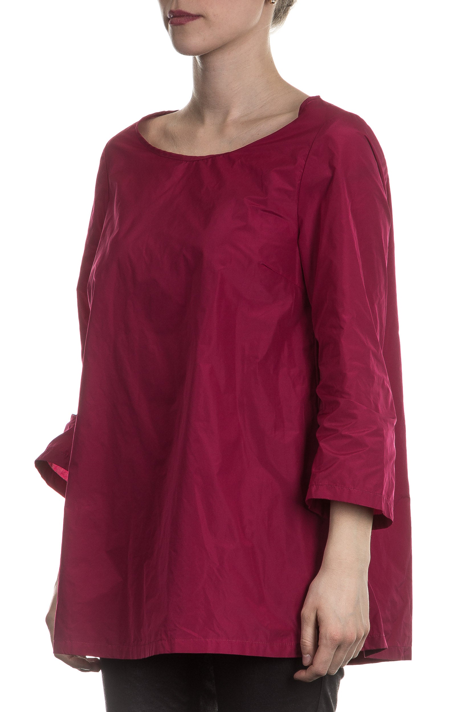 Katharina Hovman Damen Taft Bluse fuchsia