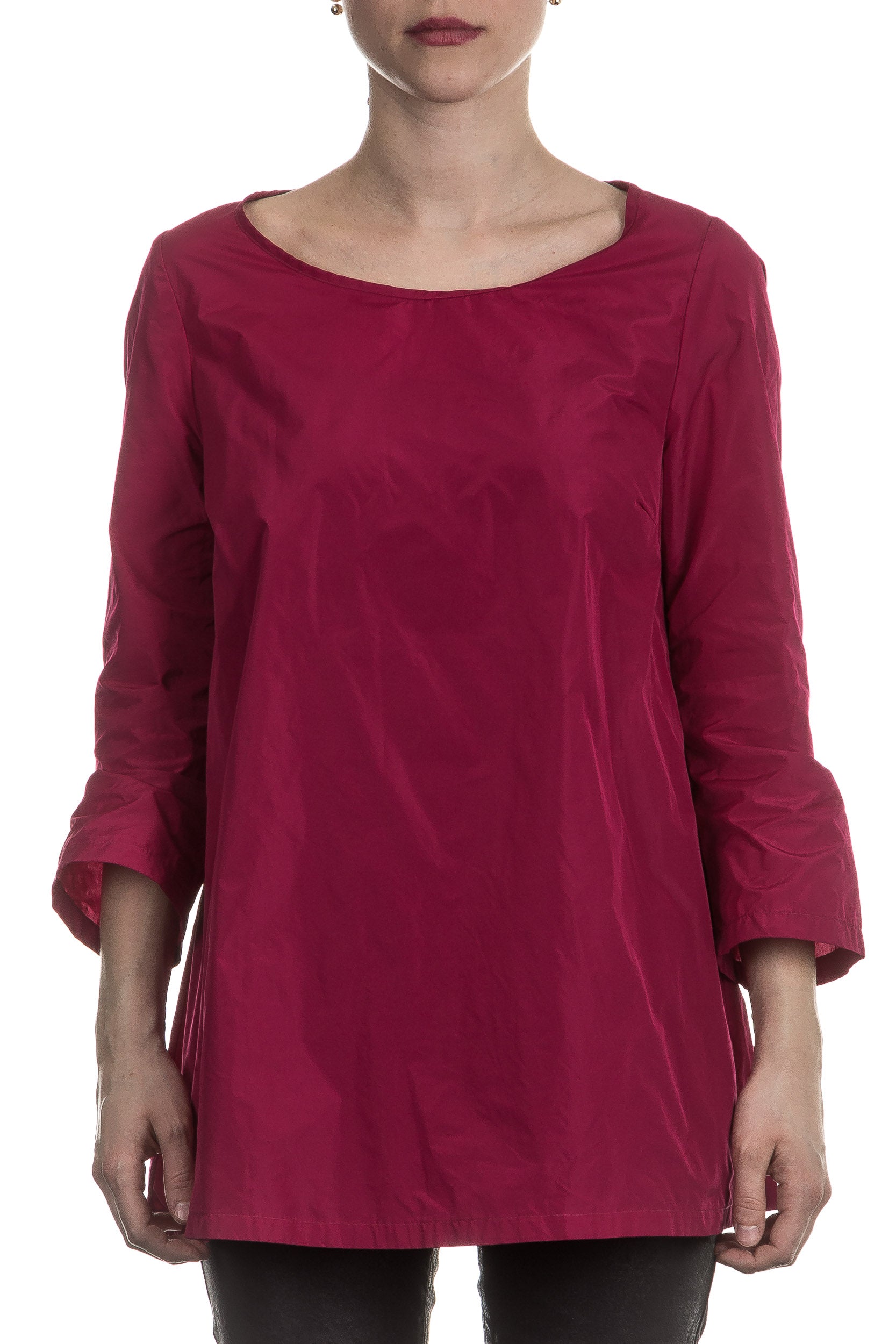 Katharina Hovman Damen Taft Bluse fuchsia