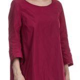 Katharina Hovman Damen Taft Bluse fuchsia