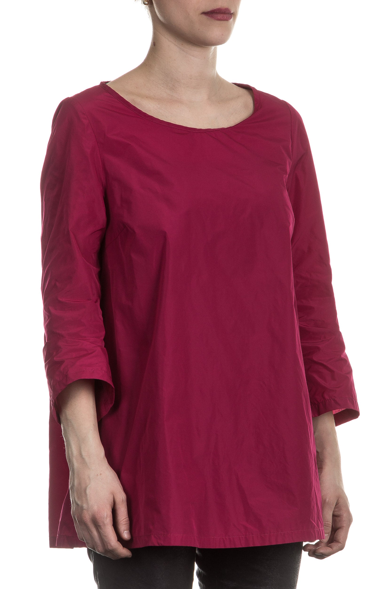 Katharina Hovman Damen Taft Bluse fuchsia