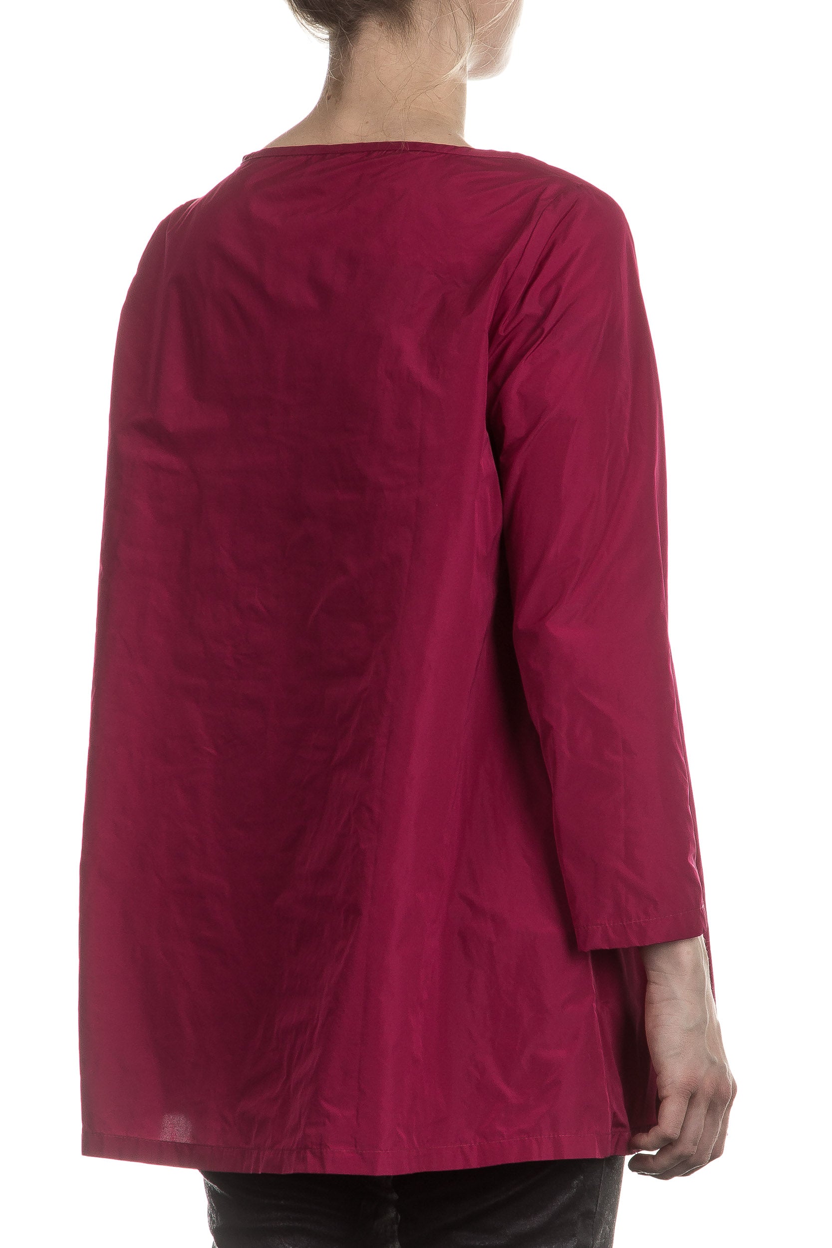 Katharina Hovman Damen Taft Bluse fuchsia