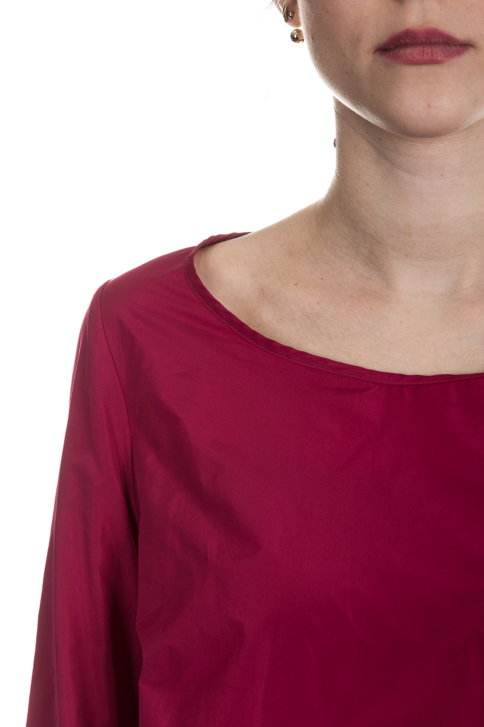 Katharina Hovman Damen Taft Bluse fuchsia