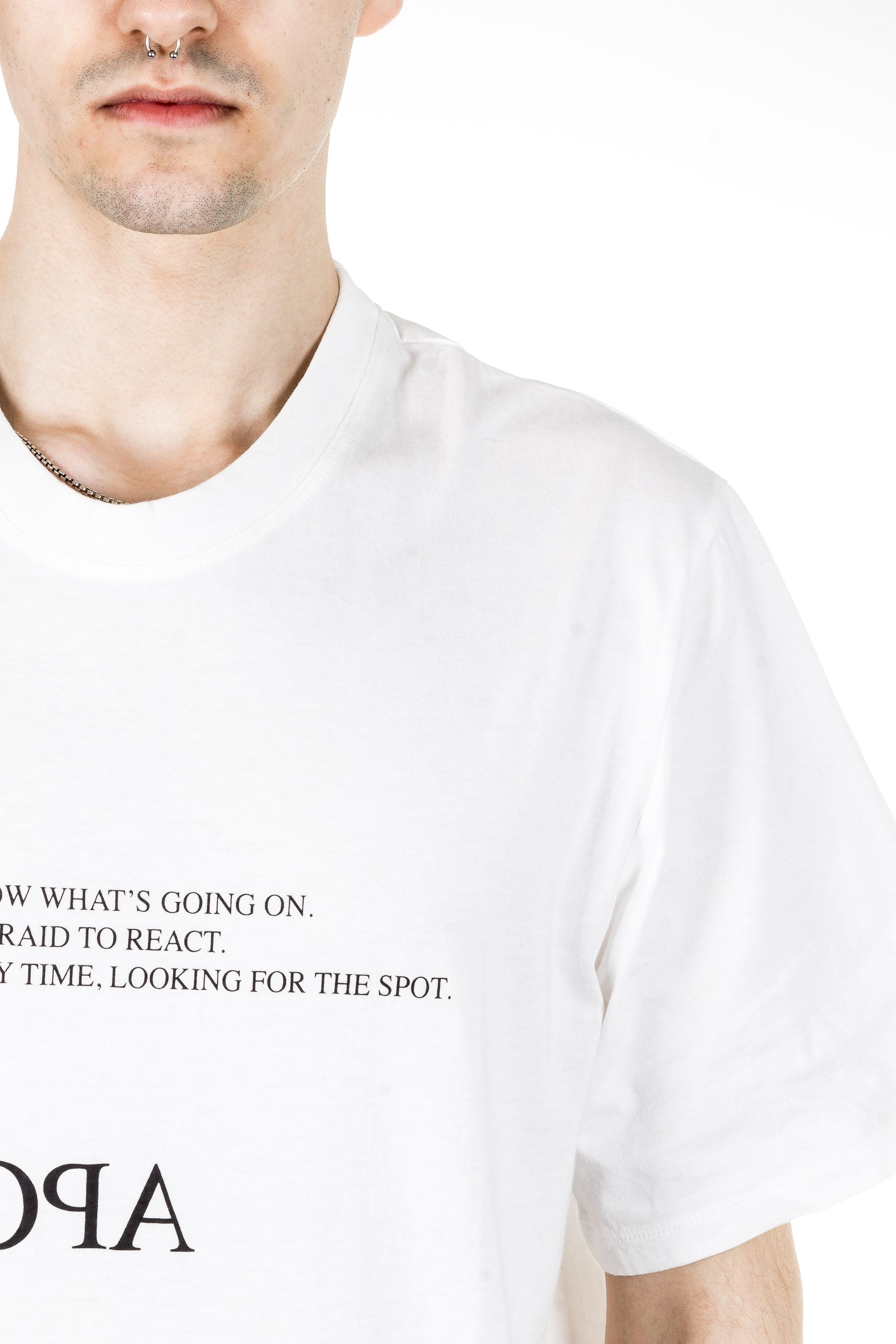 Julius Herren Oversized T-Shirt APCLPS weiß